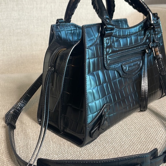 Bslenciaga Calfskin Crocodile Embossed Neo Classic - Picture 5 of 12